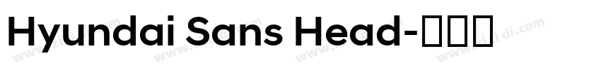 Hyundai Sans Head字体转换